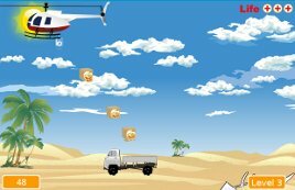 Desert Rescue Game with 3 difficulty levels